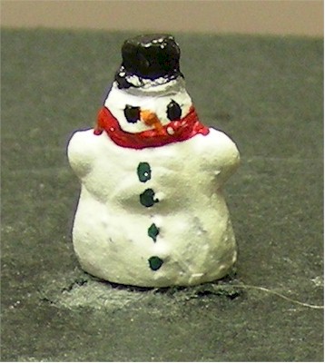 tiny snowman figurines